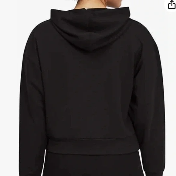 PUMA Women's Amplified Cropped Hoodie Black Size Medium - Picture 2 of 7